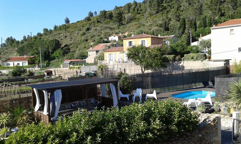 Au Paradis Cathare Fraissé-des-Corbières Exteriör bild